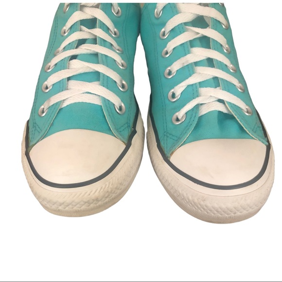 Converse Sneakers, Turquoise Size 8 - Picture 7 of 9